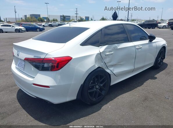 2HGFE2F55NH565648 2022 HONDA CIVIC White Задня права чверть
