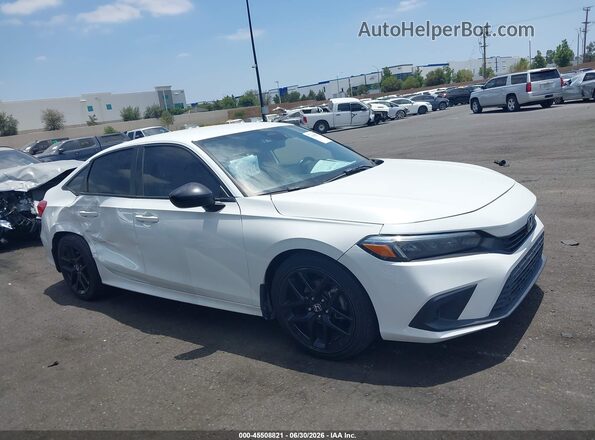 2HGFE2F55NH565648 2022 HONDA CIVIC White Вид задньої частини салону