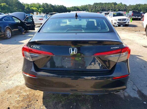 2HGFE2F55NH601371 2022 HONDA CIVIC Black Հետևի տեսք