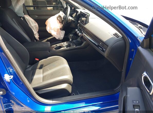 2HGFE2F55NH605808 2022 HONDA CIVIC Blue Вид салону спереду