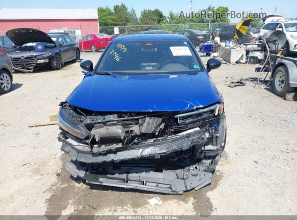 2HGFE2F55NH605808 2022 HONDA CIVIC Blue Вид спереду