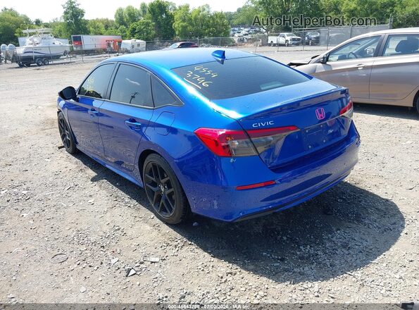 2HGFE2F55NH605808 2022 HONDA CIVIC Blue Задня ліва чверть