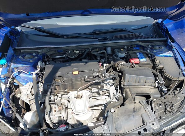 2HGFE2F55NH605808 2022 HONDA CIVIC Blue Вид ззаду