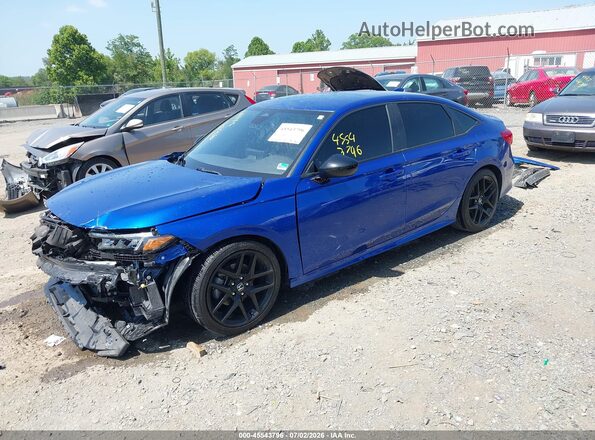 2HGFE2F55NH605808 2022 HONDA CIVIC Blue Передня ліва чверть