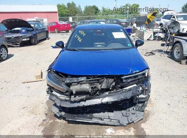 2HGFE2F55NH605808 2022 HONDA CIVIC Blue Вид задньої частини салону