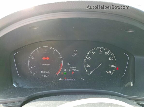 2HGFE2F55PH508840 2023 HONDA CIVIC White ხელსაწყოთა პანელის ხედი