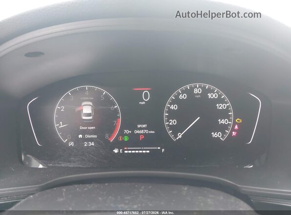 2HGFE2F55PH510720 2023 HONDA CIVIC White Вид задніх сидінь