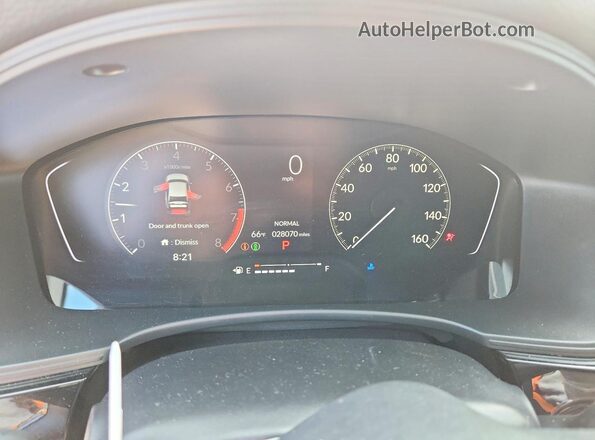 2HGFE2F55RH525611 2024 HONDA CIVIC Blue ხელსაწყოთა პანელის ხედი