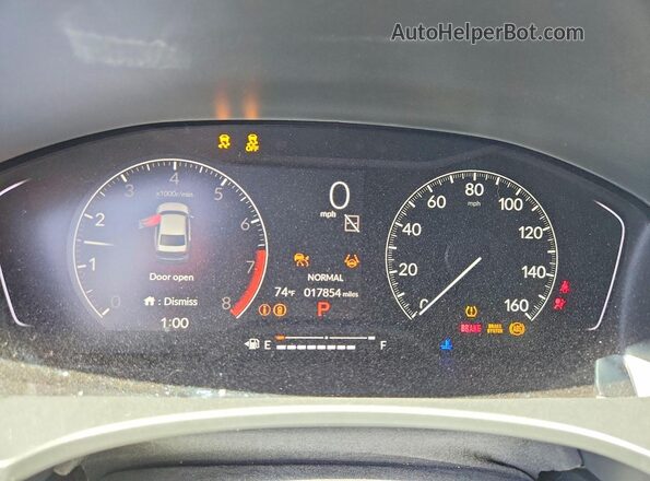 2HGFE2F55SH502433 2025 HONDA CIVIC Black Vista del cuadro de instrumentos