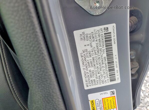 2HGFE2F55SH519488 2025 HONDA CIVIC Gray Շարժիչի բաժամունքի տեսք