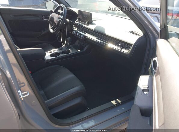 2HGFE2F55SH520169 2025 HONDA CIVIC Gray Widok wnętrza z przodu