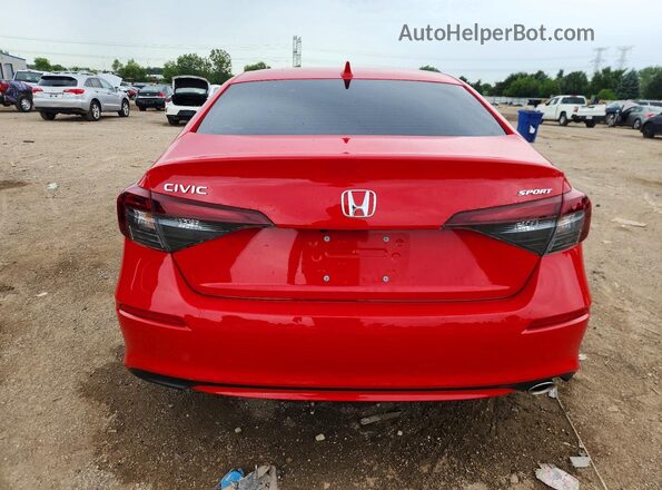2HGFE2F55SH572854 2025 HONDA CIVIC Red Հետևի տեսք
