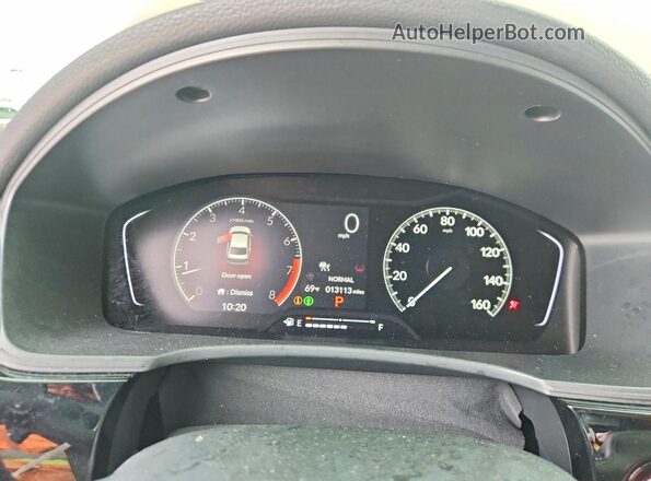 2HGFE2F55SH572854 2025 HONDA CIVIC Red Սարքավորումների վահանակի տեսք