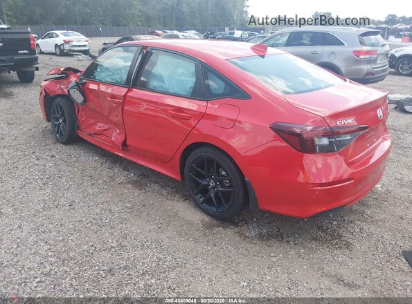 2HGFE2F55SH579769 2025 HONDA CIVIC Red Trasero izquierdo