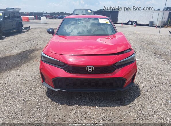 2HGFE2F55SH579769 2025 HONDA CIVIC Red Vista del cuadro de instrumentos