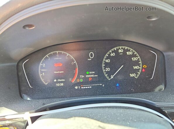 2HGFE2F55TH514731 2026 HONDA CIVIC White Instrument cluster view