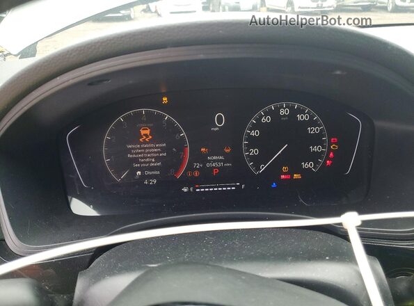 2HGFE2F55TH540228 2026 HONDA CIVIC Black Vista del cuadro de instrumentos
