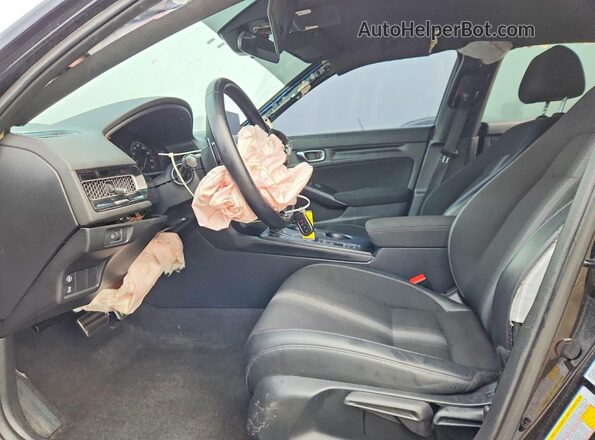 2HGFE2F56NH535459 2022 HONDA CIVIC Black Front interior view