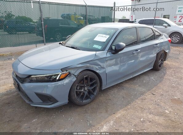 2HGFE2F56NH542332 2022 HONDA CIVIC Gray Vista tres cuartos delantera izquierda