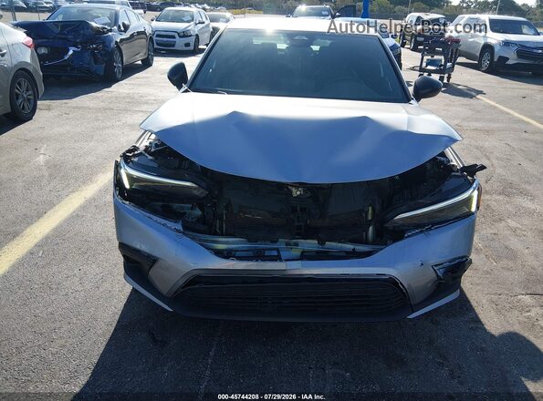 2HGFE2F56NH573015 2022 HONDA CIVIC Silver უკანა სალონის ხედი