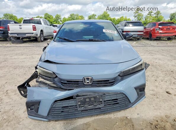 2HGFE2F56NH575654 2022 HONDA CIVIC Gray Դիմացի տեսք
