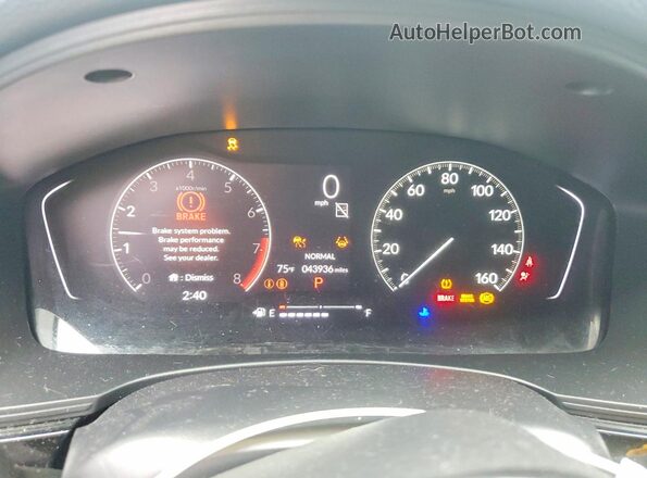 2HGFE2F56NH575654 2022 HONDA CIVIC Gray Սարքավորումների վահանակի տեսք