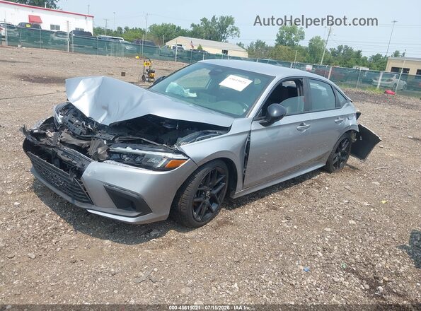 2HGFE2F56NH578618 2022 HONDA CIVIC Silver Front left