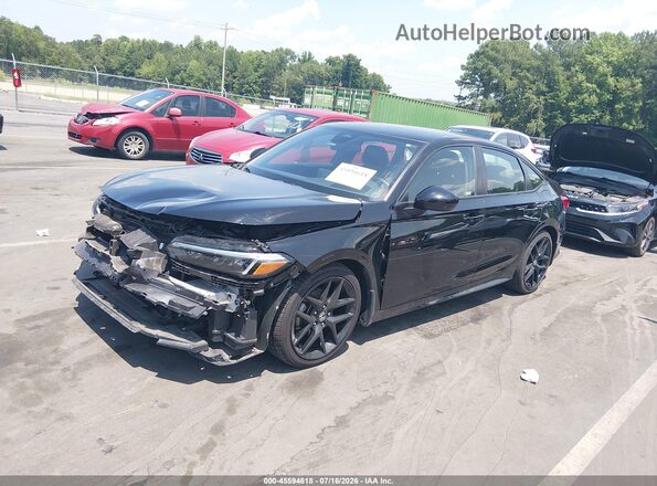 2HGFE2F56NH581731 2022 HONDA CIVIC Черный Передняя левая четверть