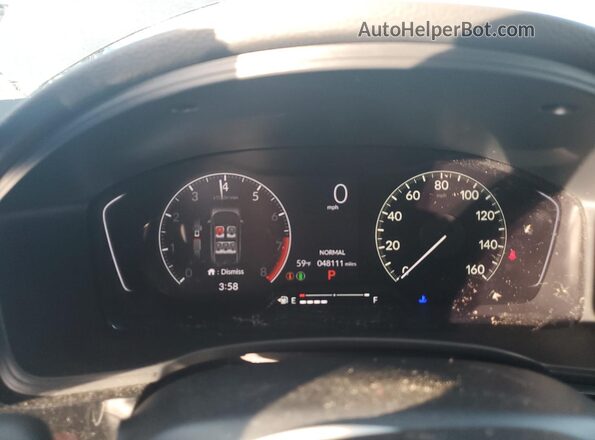 2HGFE2F56NH586265 2022 HONDA CIVIC Gray ხელსაწყოთა პანელის ხედი