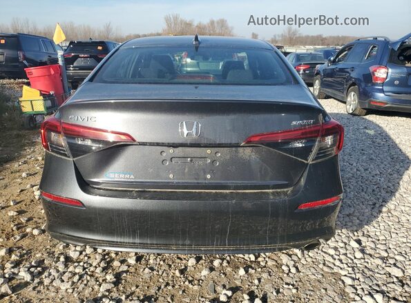 2HGFE2F56NH586265 2022 HONDA CIVIC Gray უკანა ხედი
