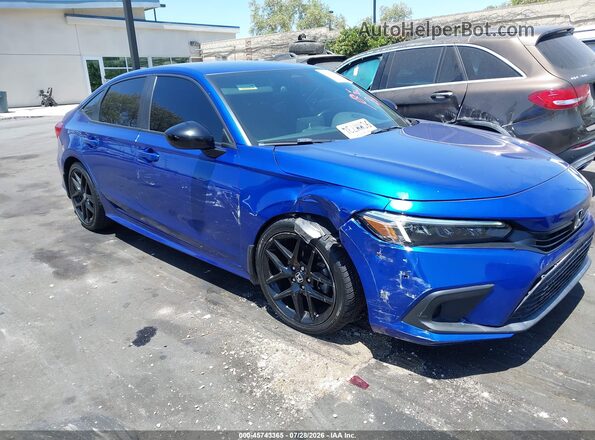 2HGFE2F56NH594737 2022 HONDA CIVIC Blue Vista frontal