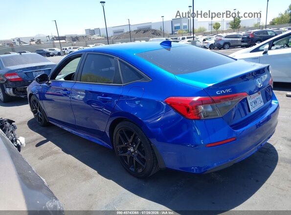 2HGFE2F56NH594737 2022 HONDA CIVIC Blue Vista interior de 360 grados