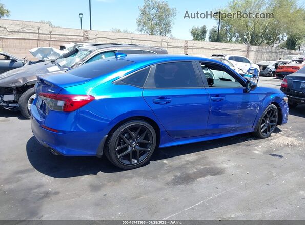 2HGFE2F56NH594737 2022 HONDA CIVIC Blue Vista interior trasera