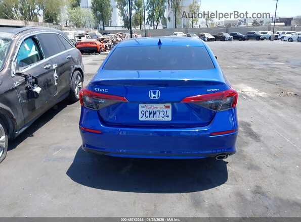 2HGFE2F56NH594737 2022 HONDA CIVIC Blue 