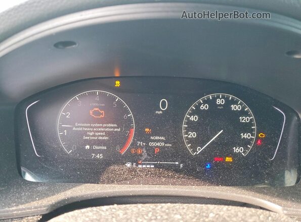 2HGFE2F56PH522195 2023 HONDA CIVIC Charcoal ხელსაწყოთა პანელის ხედი