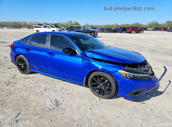 2HGFE2F56PH523637 2023 HONDA CIVIC Синий Передняя правая четверть