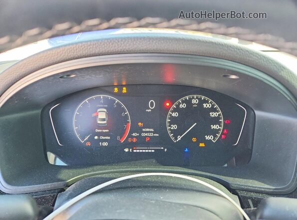 2HGFE2F56PH523637 2023 HONDA CIVIC Синий Вид щитка приборов