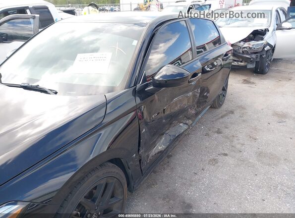 2HGFE2F56PH549123 2023 HONDA CIVIC Black Widok z przodu