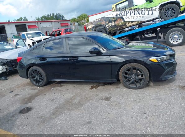 2HGFE2F56PH549123 2023 HONDA CIVIC Black Widok wnętrza z tyłu