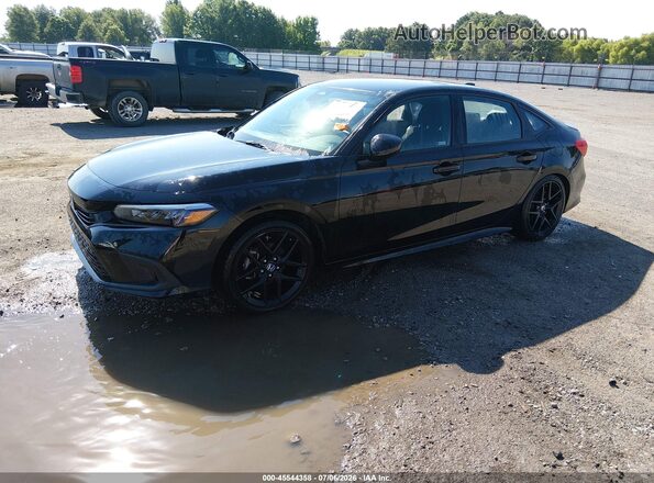 2HGFE2F56RH502709 2024 HONDA CIVIC Black Առջևի ձախ երեք քառորդ տեսարան