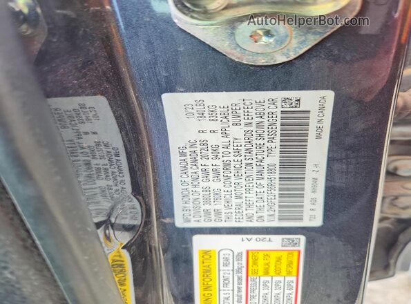 2HGFE2F56RH518800 2024 HONDA CIVIC Black Շարժիչի բաժամունքի տեսք