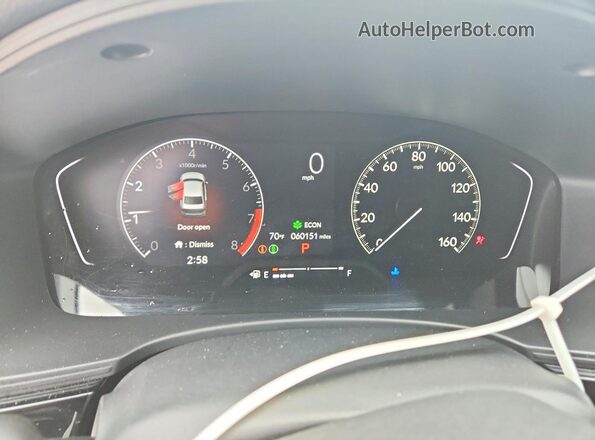 2HGFE2F56RH535015 2024 HONDA CIVIC White ხელსაწყოთა პანელის ხედი