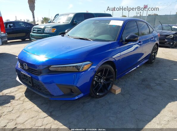 2HGFE2F56RH539016 2024 HONDA CIVIC Blue Передня ліва чверть