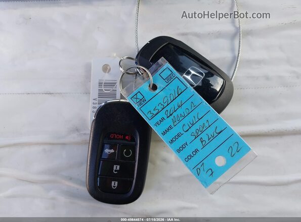 2HGFE2F56RH539016 2024 HONDA CIVIC Blue Вид панелі приладів
