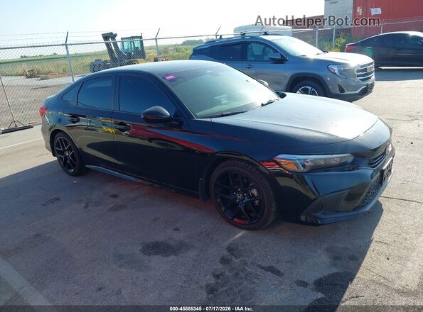 2HGFE2F56RH541767 2024 HONDA CIVIC Black უკანა სალონის ხედი
