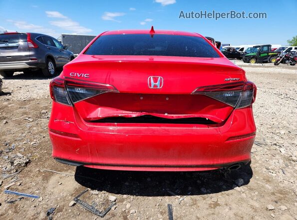 2HGFE2F56RH572467 2024 HONDA CIVIC Красный Вид сзади