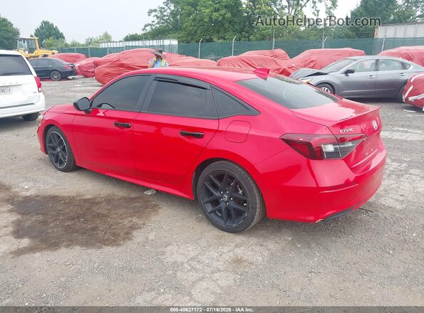 2HGFE2F56SH530323 2025 HONDA CIVIC Red უკანა მარცხენა