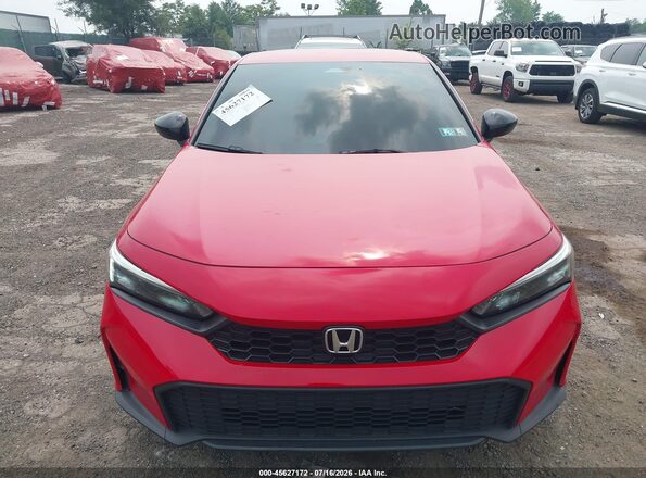 2HGFE2F56SH530323 2025 HONDA CIVIC Red ხელსაწყოთა პანელის ხედი