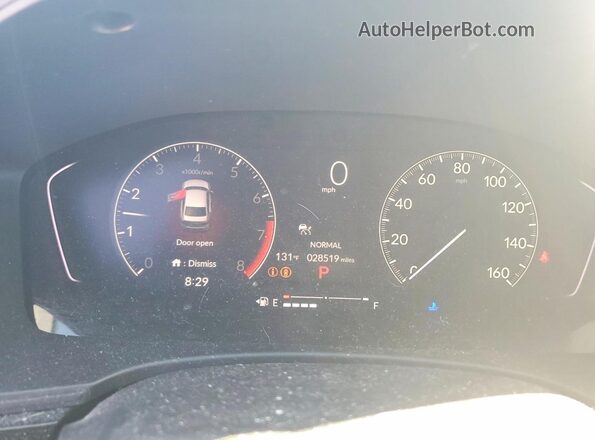 2HGFE2F56SH575326 2025 HONDA CIVIC White Սարքավորումների վահանակի տեսք