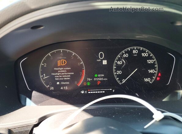 2HGFE2F56SH587895 2025 HONDA CIVIC Белый Вид щитка приборов